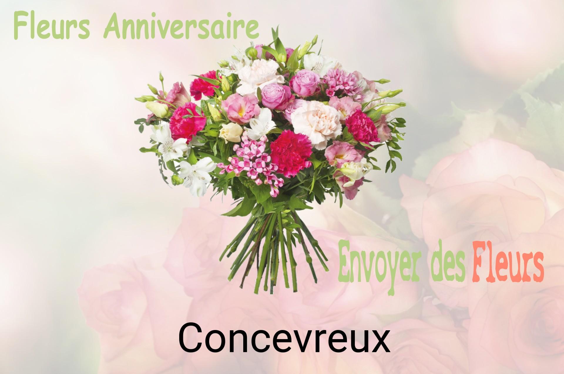 Bouquet de fleurs d’anniversaire livré à Concevreux