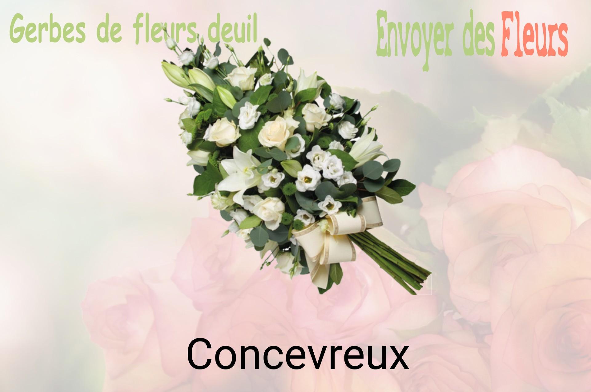 Gerbe de fleurs de deuil livrée à Concevreux